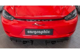 Embouts Echappement Carbone / Black CARGRAPHIC Porsche 718 Spyder GT4 GTS 4.0 RS (2019+)