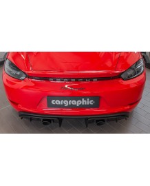 Embouts Echappement Carbone / Black CARGRAPHIC Porsche 718 Spyder GT4 GTS 4.0 RS (2019+)