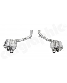 Echappement inox CARGRAPHIC Porsche Panamera 970 V8 GTS Turbo + S 4.8 (2009-2016)-Silencieux à valves