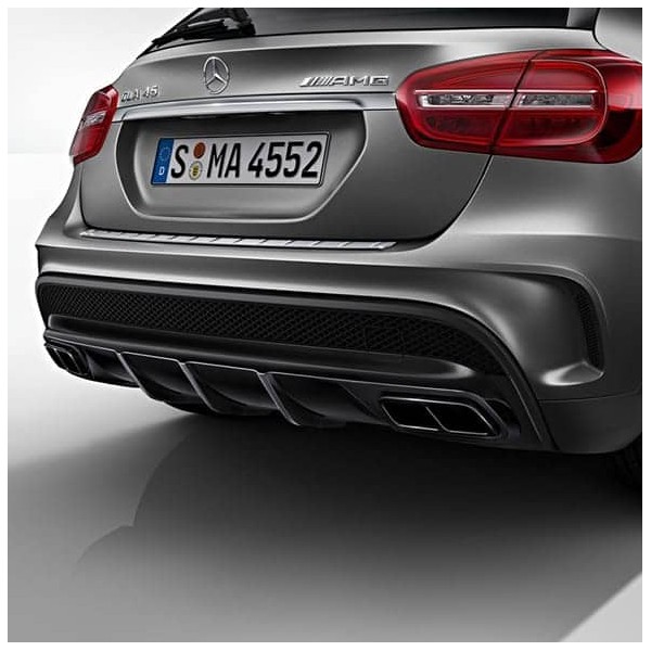 Diffuseur arrière + embouts échappements GLA45 AMG pour Mercedes GLA Pack AMG (X156) (2014-2016)