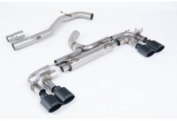 Ligne d'échappement inox Cat-Back à valves MILLTEK VW Golf 7R 2,0 TSI 300Ch (2014-2016) (Race 80mm)