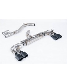 Ligne d'échappement inox Cat-Back à valves MILLTEK VW Golf 7R 2,0 TSI 300Ch (2014-2016) (Race 80mm)