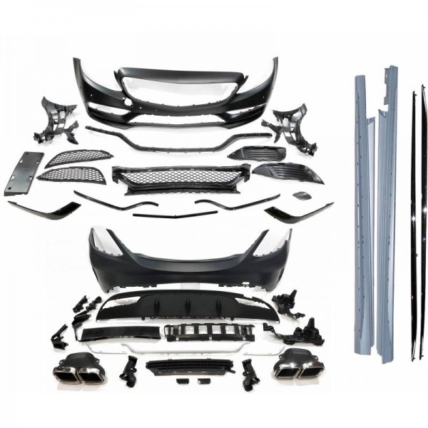 Kit carrosserie look C63 AMG pour Mercedes Classe C Berline W205 (2014-2018)