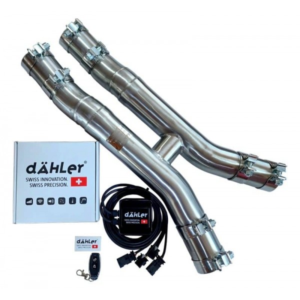 H-Pipe inox + kit télécommande DAHLER/DAEHLER BMW M4 G82 G83 / M3 G80 G81 (2020+)