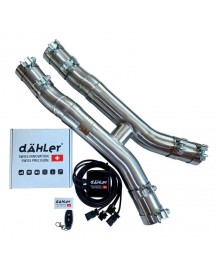 H-Pipe inox + kit télécommande DAHLER/DAEHLER BMW M4 G82 G83 / M3 G80 G81 (2020+)