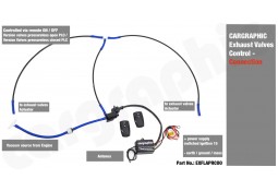 Kit télécommandes universelle CARGRAPHIC pour échappement à valves pneumatique