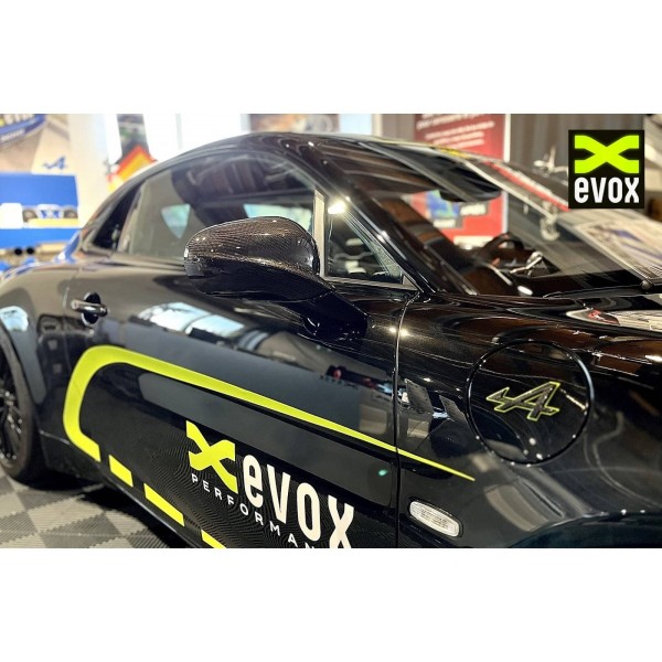 Coques de rétroviseurs carbone EVOX pour Alpine A110 Coques de rétroviseurs carbone EVOX pour Alpine A110