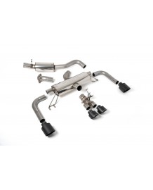 Ligne d'échappement inox Cat-Back secondaire MILLTEK à valves TOYOTA Corolla GR 1,6T (2023+)
