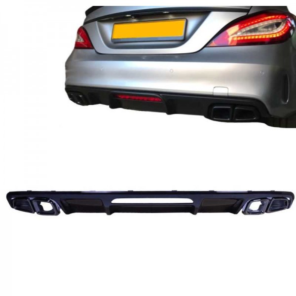 Diffuseur look CLS63 AMG pour Mercedes CLS W218 Pack AMG (2015-2018)