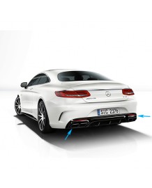 Diffuseur + Embouts échappements S63 AMG Coupé Mercedes S Coupé C217 Pack AMG (-12/2017)