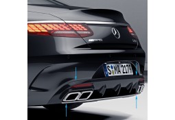 Diffuseur + Embouts échappements S63 AMG Coupé Mercedes S Coupé C217 Pack AMG (2018-2020)