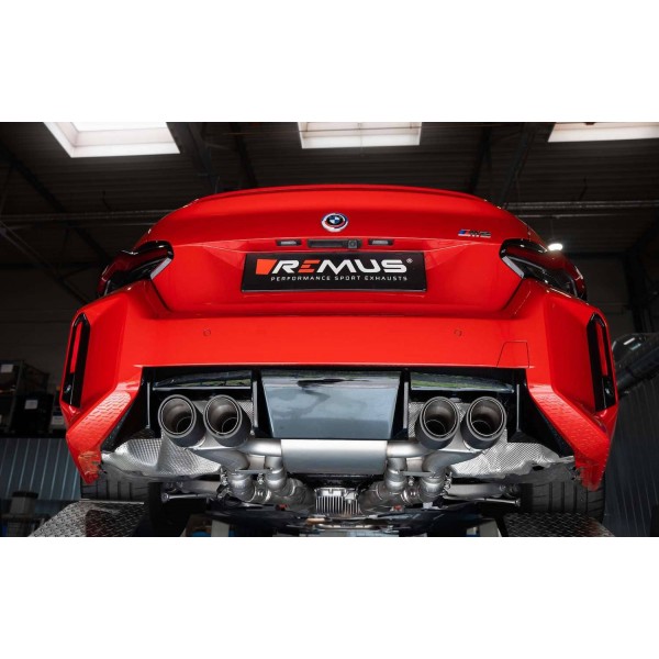 Echappement inox REMUS BMW M2 G87 (2023+)-Ligne Fap-back à valves Racing