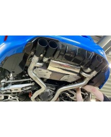 Echappement inox DAHLER/DAEHLER pour BMW M2 Compétition / CS F87 (2018+)-Ligne Fap-Back à valves