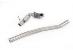 Downpipe V2 + Catalyseurs RACE MILLTEK VW Golf 7R & 7.5R 2,0 TSI 300/310Ch sans FAP (2013-2018)(80mm)