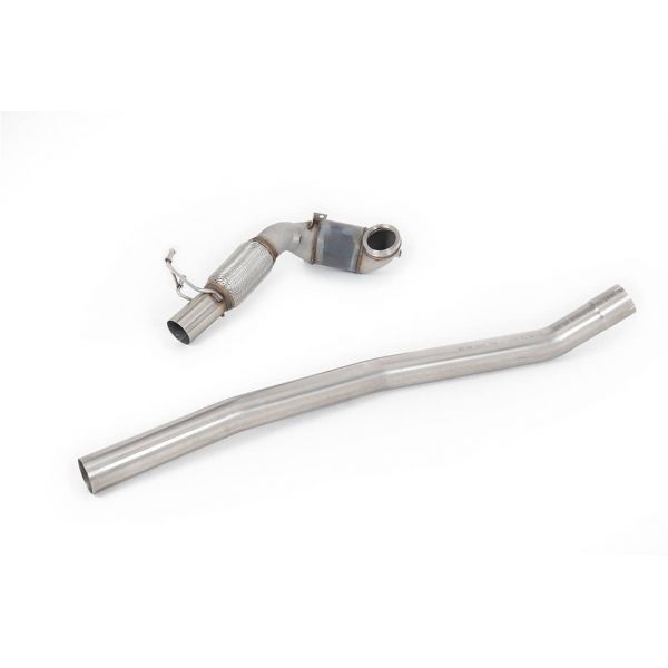 Downpipe V2 + Catalyseurs RACE MILLTEK VW Golf 7R & 7.5R 2,0 TSI 300/310Ch sans FAP (2013-2018)(80mm)