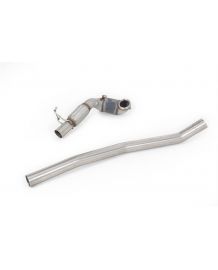 Downpipe V2 + Catalyseurs RACE MILLTEK VW Golf 7R & 7.5R 2,0 TSI 300/310Ch sans FAP (2013-2018)(80mm)