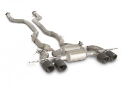 Echappement inox REMUS BMW M4 G82 / M3 G80 G81+ Competition (2021+)-Ligne Cat-Back à valves Racing