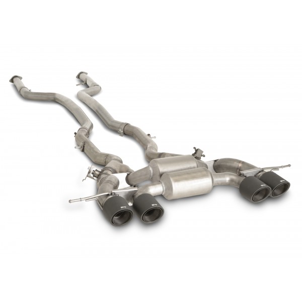 Echappement inox REMUS BMW M4 G82 / M3 G80 G81+ Competition (2021+)-Ligne Cat-Back à valves Racing