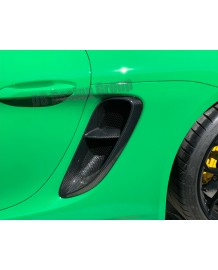 Prises d'air latérales Carbone DB Carbon pour Porsche 718 GT4 & Spyder (2019+)