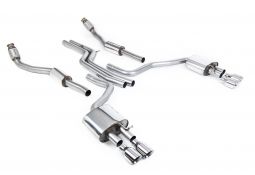 Ligne d'échappement Cat-Back MILLTEK Audi S6 & S7 Sportback C7 4,0 TFSI (2012-2018)(Racing)