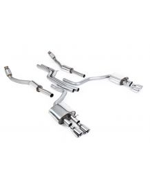 Ligne d'échappement Cat-Back MILLTEK Audi S6 & S7 Sportback C7 4,0 TFSI (2012-2018)(Racing)