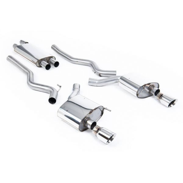Ligne d'échappement inox Cat-Back MILLTEK Ford Mustang 2.3 Ecoboost (2015-08/2017)(Homologuée)