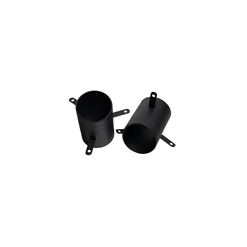 Embouts D'échappement Noir Inox L&P Pour Audi Q7 / VW Touareg - Look Sportif Sans Soudure
