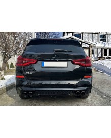 Diffuseur arrière + embouts look X3M pour X3 G01 xDrive Pack M (2018-2020)