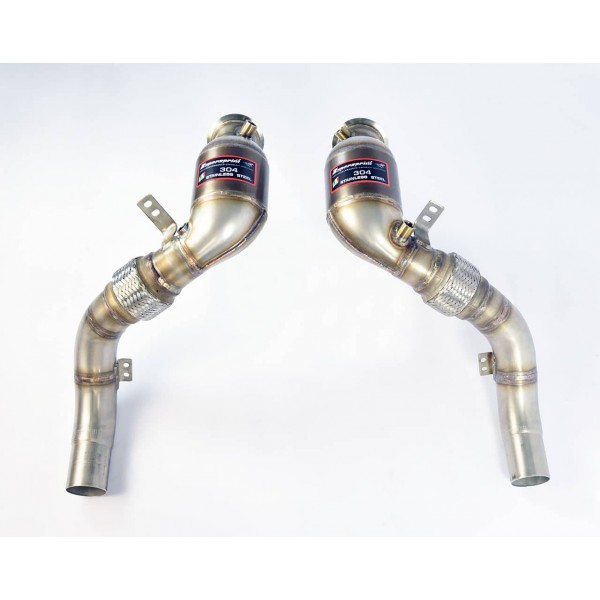 Downpipe + Catalyseurs Race HJS 100 CPSI inox SUPERSPRINT BMW M5 F10 (2012+)