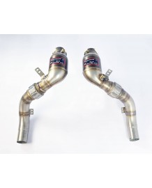 Downpipe + Catalyseurs Race HJS 100 CPSI inox SUPERSPRINT BMW M5 F10 (2012+)