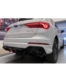 Diffuseur + Embouts look RSQ3 pour Audi Q3 S-line F3 SUV (2020+)