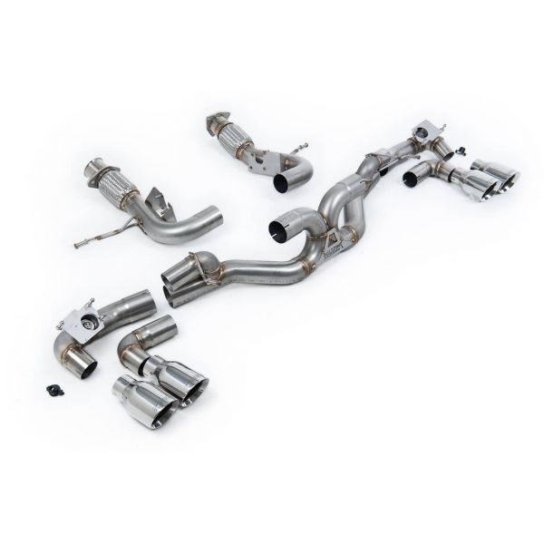 Ligne d'échappement inox Cat-Back à valves MILLTEK Corvette Stingray C8 6.2 V8 sans FAP (2020+) Ligne d'échappement inox Cat-Back à valves MILLTEK Corvette Stingray C8 6.2 V8 sans FAP (2020+)