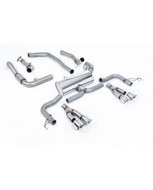 Ligne d'échappement inox Cat-Back MILLTEK HONDA Civic Type R FK2 2.0 i-VTEC LHD (2015-2017)(RACE)