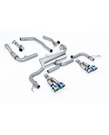 Ligne d'échappement inox Cat-Back MILLTEK HONDA Civic Type R FK2 2.0 i-VTEC LHD (2015-2017)(RACE)