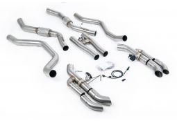 Ligne d'échappement inox FAP-Back à valves MILLTEK pour RANGE ROVER Vogue P530 SWB 4.4l V8 L460 (2022+)(Sport)