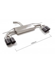 Echappement inox RAGAZZON pour AUDI A3 8Y 30 TFSI 110Ch Sportback (05/2020+)- Silencieux 4 Sorties