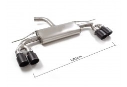 Echappement inox RAGAZZON pour AUDI A3 8Y 35 TFSI 150Ch Sportback (2020+)- Silencieux 4 sorties