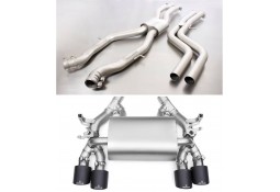 Echappement inox REMUS BMW M4 F82 / M3 F80 (2014-2018)- Ligne Cat-Back à valves Sport