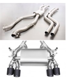 Echappement inox REMUS BMW M4 F82 / M3 F80 (2014-2018)- Ligne Cat-Back à valves Sport