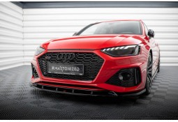 Spoiler / Lame de pare-chocs avant Audi RS4 B9 Avant Facelift (2019+)
