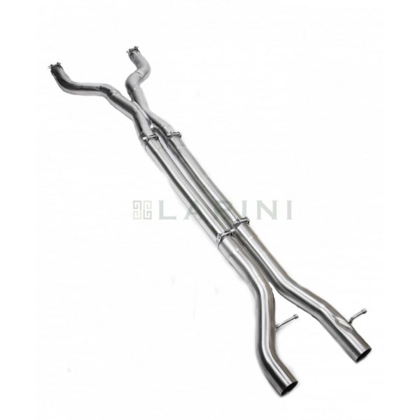 X-Pipe Echappement inox LARINI JAGUAR XKR 4.2 (S2)(2006-2014)