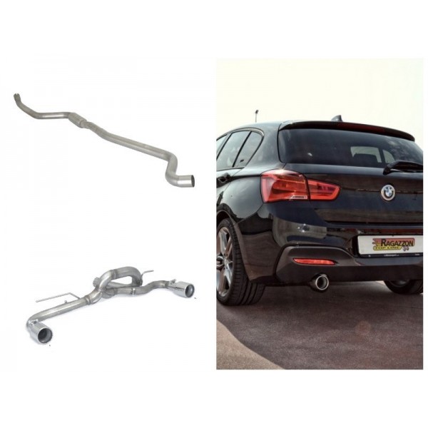 Echappement RAGAZZON BMW 114i 116i 118i 120i F20 F21 N13 (2011-2015)-Ligne Cat-Back look M135i