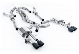 Ligne d'échappement Fap-Back à valves MILLTEK AUDI S8 D5 4,0 TFSI V8 (2020+)(Homologuée)