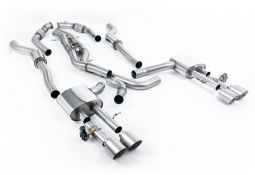 Ligne d'échappement Fap-Back à valves MILLTEK AUDI S8 D5 4,0 TFSI V8 (2020+)(Homologuée)