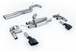 Ligne d'échappement inox Cat/Fap-Back MILLTEK AUDI RS3 8V Berline avec /sans FAP (2017+)(2019+)(RACE 80mm )