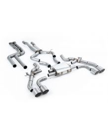 Ligne d'échappement inox Cat-Back à valves MILLTEK BMW X3M + COMPETITION F97 (2019-2021)(Race)