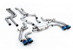 Ligne d'échappement inox Cat-Back à valves MILLTEK BMW X3M + COMPETITION F97 (2019-2021)(Race)