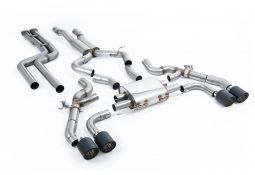 Ligne d'échappement inox Cat-Back à valves MILLTEK BMW X3M + COMPETITION F97 (2019-2021)(Race)