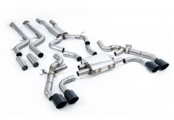 Ligne d'échappement inox Cat-Back à valves MILLTEK BMW X3M + COMPETITION F97 (2022+)(Race)