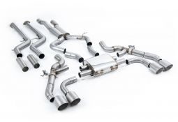 Ligne d'échappement inox Cat-Back à valves MILLTEK BMW X3M + COMPETITION F97 (2022+)(Race)